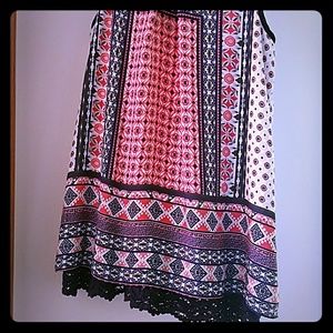 Orange Navy Tank Top